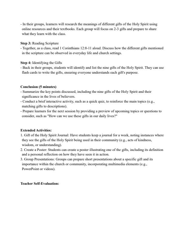Page 4 – Grade 9 CRE Lesson Plans Term 3 - Hummingbird – Kenyaplex