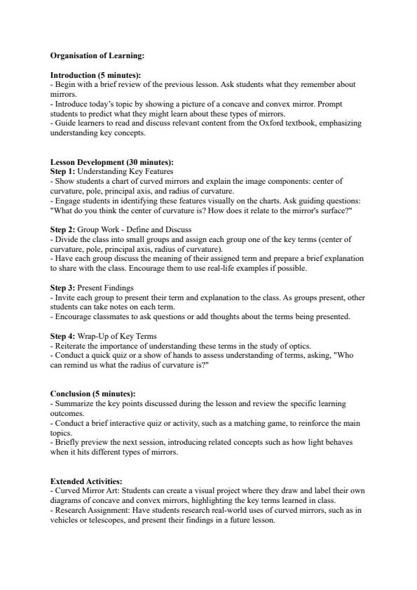 Page 3 – Grade 9 Integrated Science Lesson Plans Term 3 - Oxford – Kenyaplex