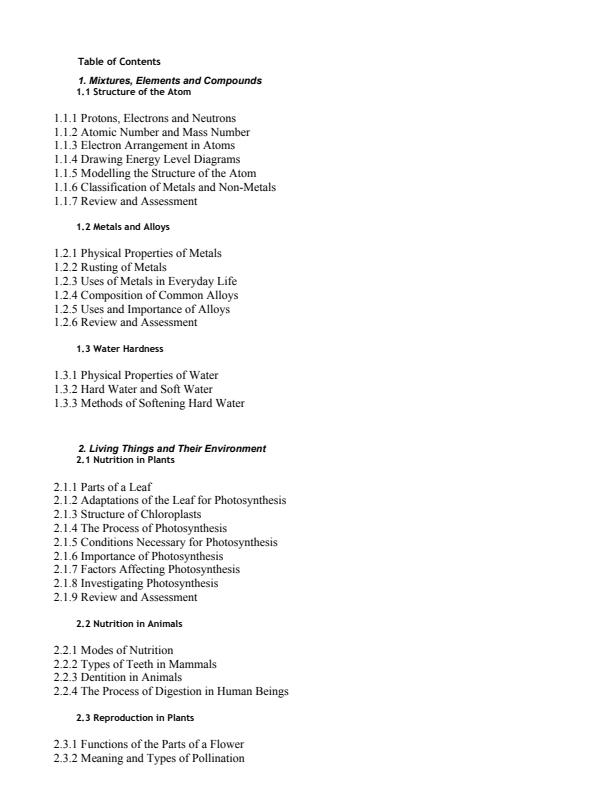 Page 2 – Grade 9 Integrated Science Notes Term 1, Term 2 and Term 3 (Updated) – Kenyaplex