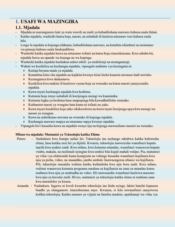 Page 2 – Grade 9 Kiswahili Notes – Kenyaplex