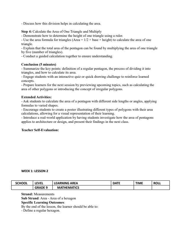 Page 2 – Grade 9 Mathematics Lesson Plans Term 2 - Master Mathematics – Kenyaplex