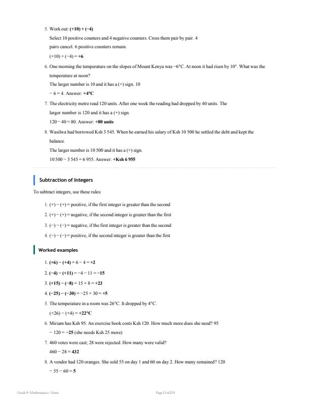 Page 5 – Grade 9 Mathematics Notes Term 1, Term 2 and Term 3 (Updated) – Kenyaplex