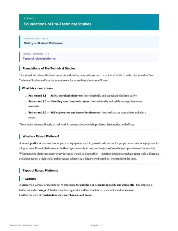 Page 1 – Grade 9 Pre-Technical Studies Notes Complete (Term 1, Term 2 and Term 3) – Kenyaplex