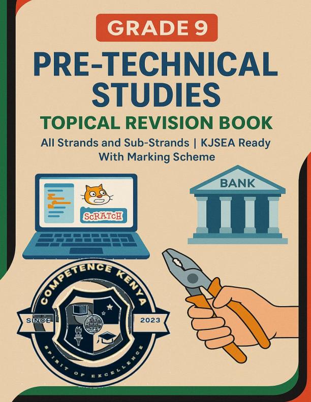 Page 1 – Grade 9 Pre-Technical Studies Topical Questions and Answers - Revision Booklet – Kenyaplex