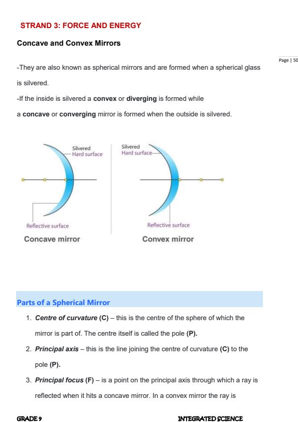 Page 1 – Grade 9 Rationalized Integrated Science Notes on Force and Energy – Kenyaplex