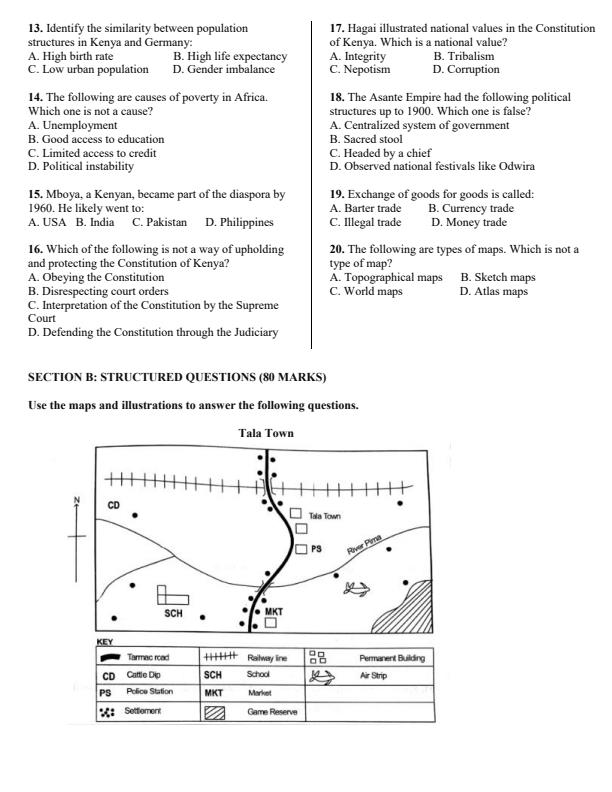 Page 2 – Grade 9 Social Studies April 2026 Holiday Assignment – Kenyaplex
