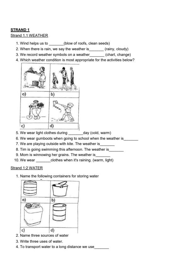 Page 1 – Grae 2 Environmental Activities Topical Questions and Answers – Kenyaplex