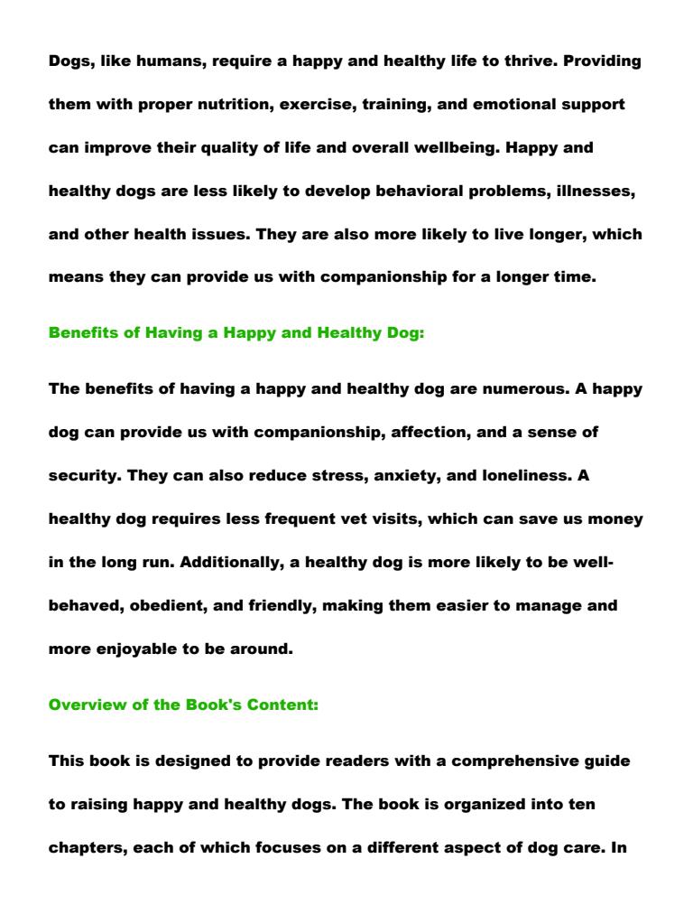 Page 2 – Guide to Raising Healthy and Happy Dog – Kenyaplex