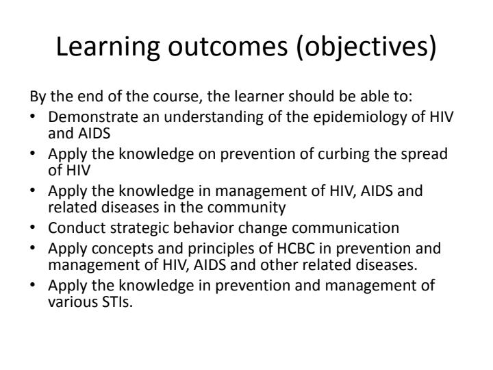 Page 2 – HAS 112: HIV, AIDS and STI(S) Notes – Kenyaplex