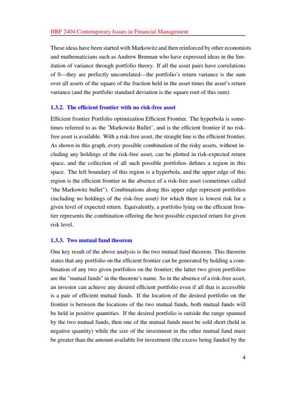 Page 4 – HBF 2404: Contemporary Issues in Financial Management Notes – Kenyaplex