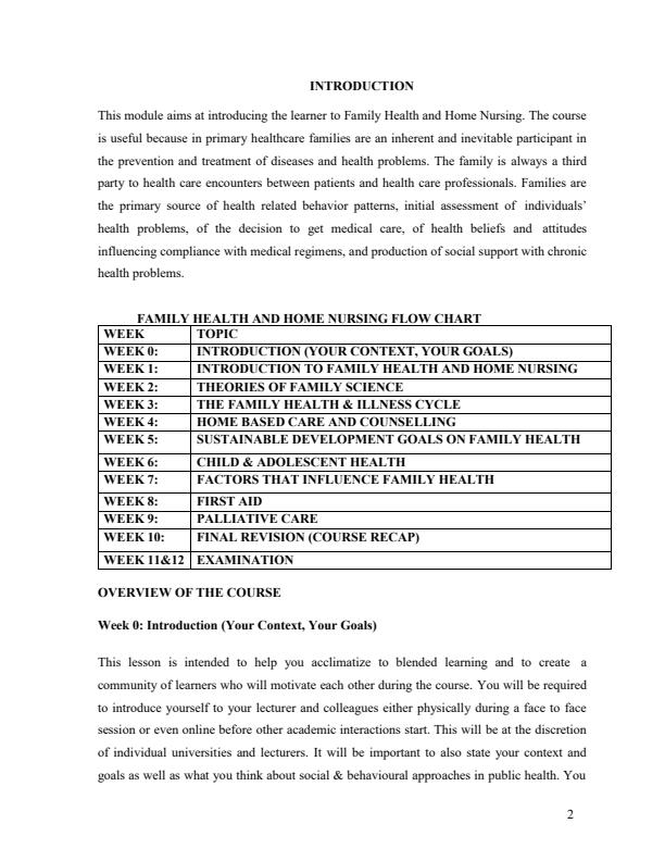 Page 2 – HCR 205: Family Health Notes – Kenyaplex