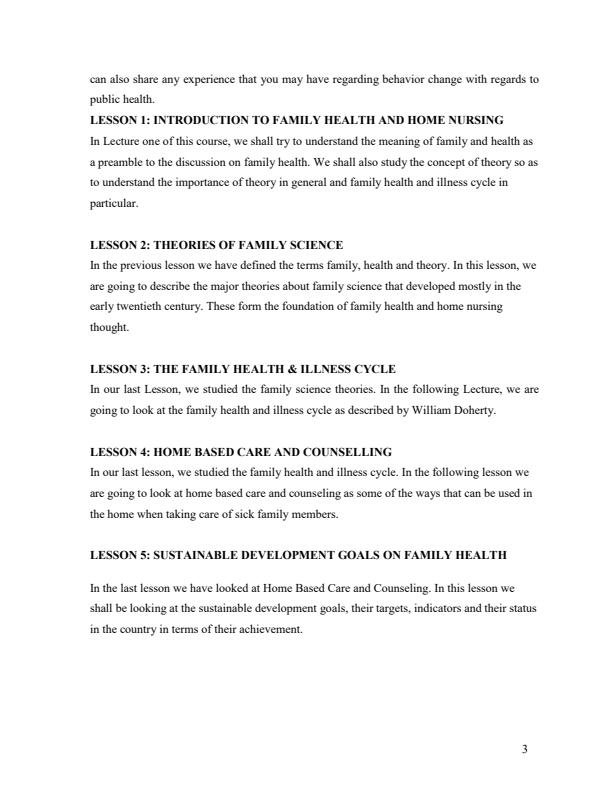 Page 3 – HCR 205: Family Health Notes – Kenyaplex