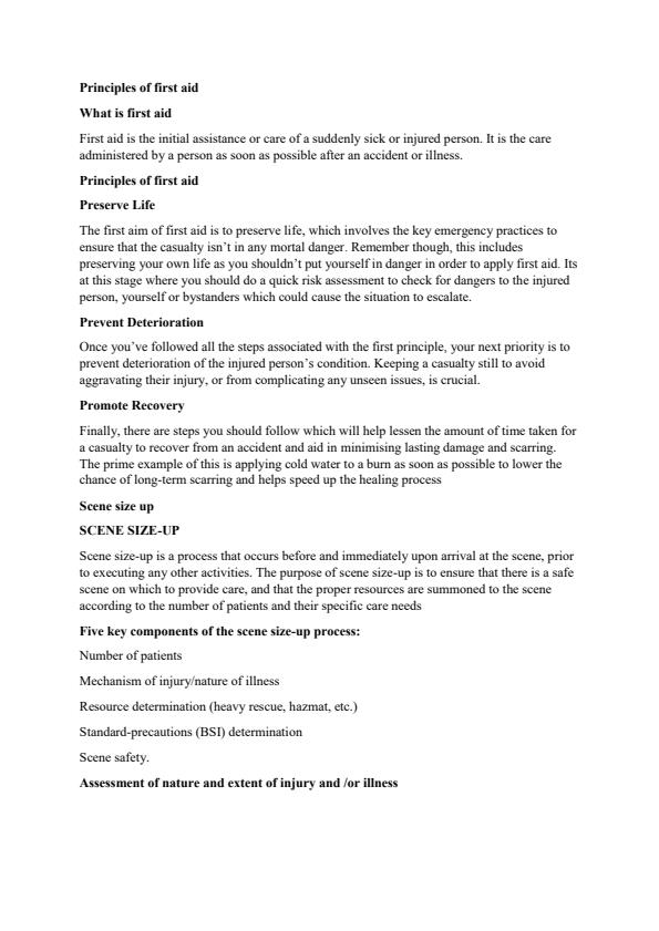 Page 3 – HE/CU/TT/CC/04/6/A: Provision of First Aid Services Notes – Kenyaplex