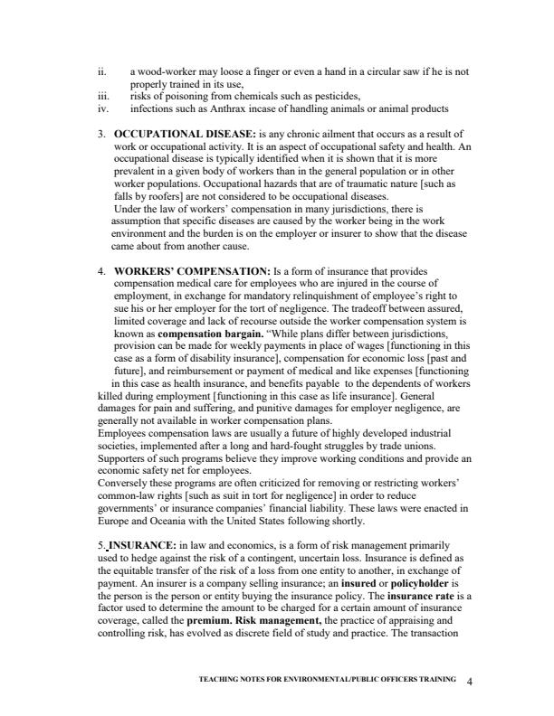 Page 4 – HE/CU/TT/CC/06/5/A: Occupational Safety and Health Services Notes – Kenyaplex