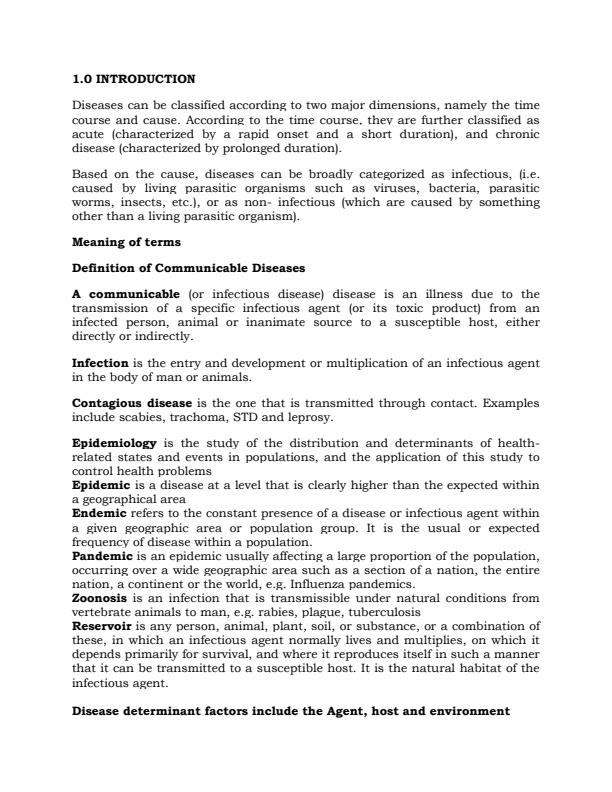 Page 3 – HND303: Communicable and Non-Communicable Diseases Notes – Kenyaplex