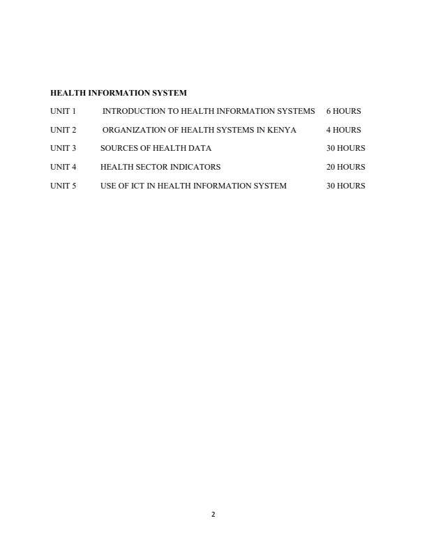 Page 2 – Health Information System (HIS) Notes – Kenyaplex