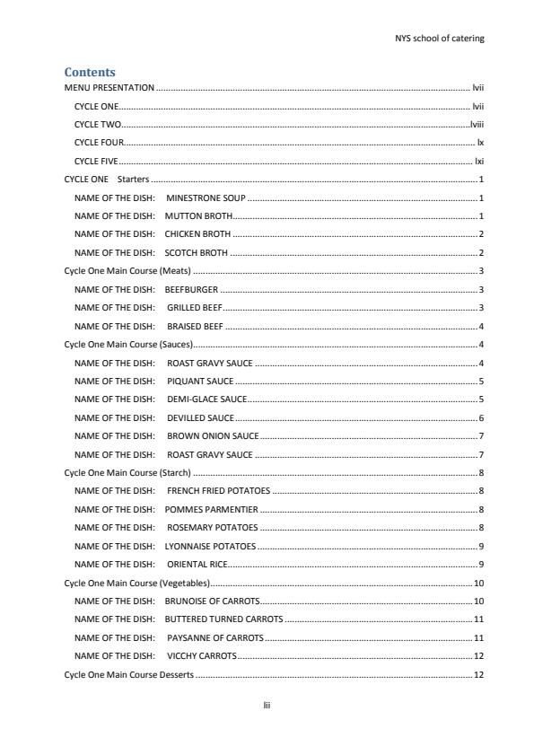 Hot Kitchen Food and Beverage Production Practice Notes 3998