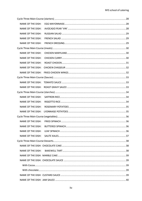 Page 3 – Hot Kitchen Food and Beverage Production Practice Notes – Kenyaplex