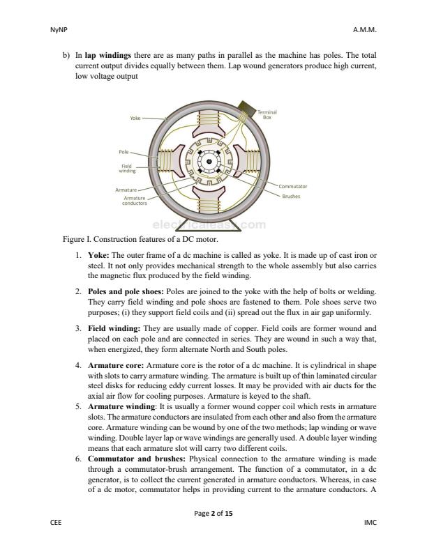 Industrial Machines and Controls Notes on DC Motors 13603
