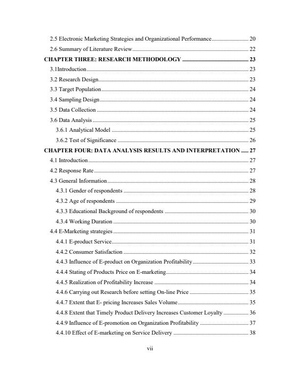 Page 3 – Influence of E-marketing on the performance of tour firms in Kenya – Kenyaplex