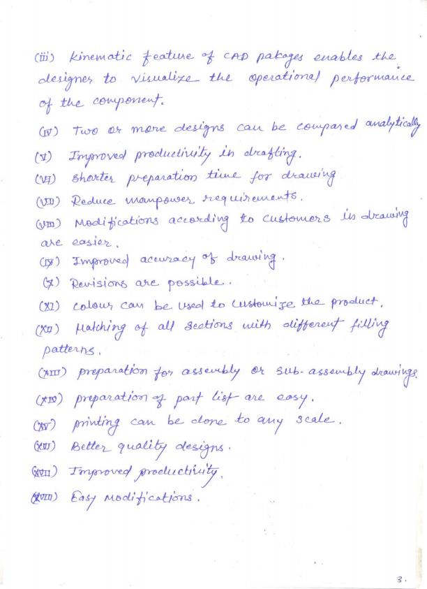 Page 3 – Introduction to Computer Aided Drawing (CAD) Handwritten Notes – Kenyaplex