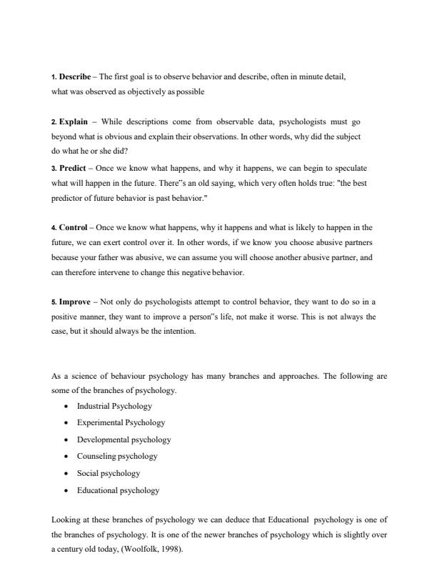 Page 4 – Introduction to Educational Psychology Notes – Kenyaplex