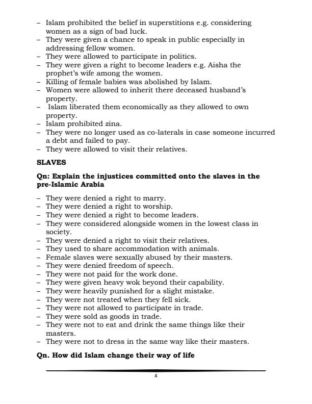 Page 4 – Islamic Religious Education Revision: Questions and Answers – Kenyaplex