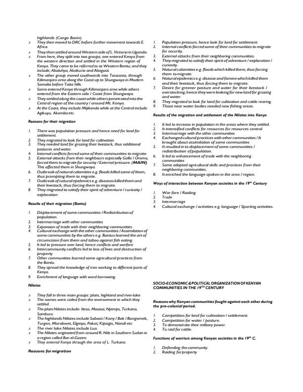 Page 3 – KCSE History Paper 1 Topical Revision Questions and Answers – Kenyaplex