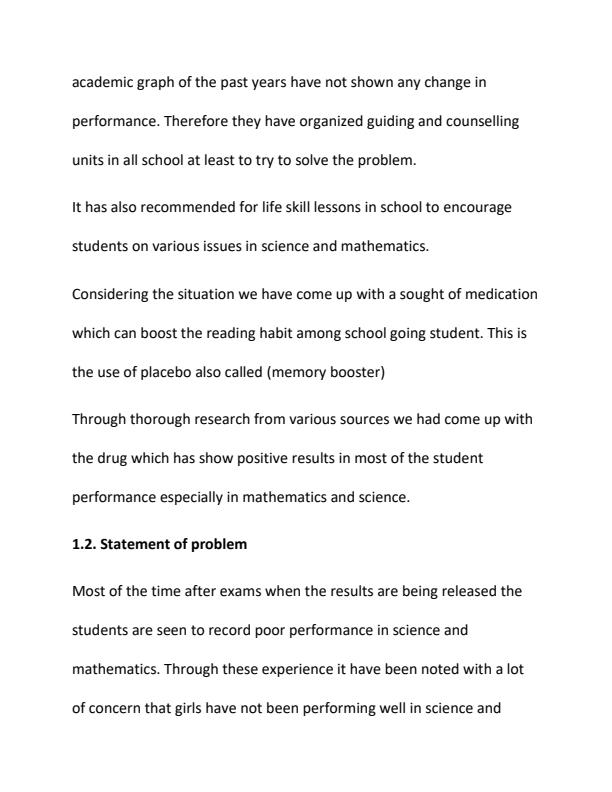 Page 4 – KSEF PROJECT- Behavioral Science (Memory Booster) – Kenyaplex