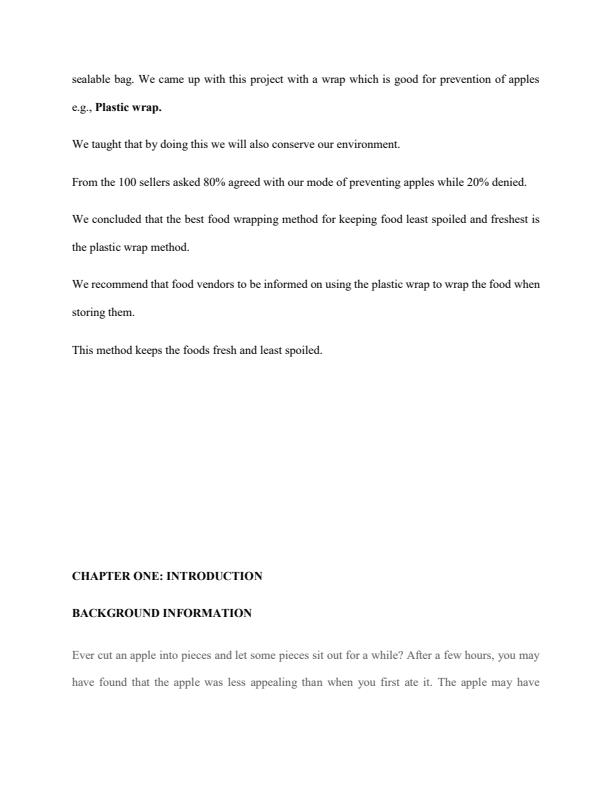 Page 2 – KSEF Sample Food Technology Project: Food Wrapping – Kenyaplex