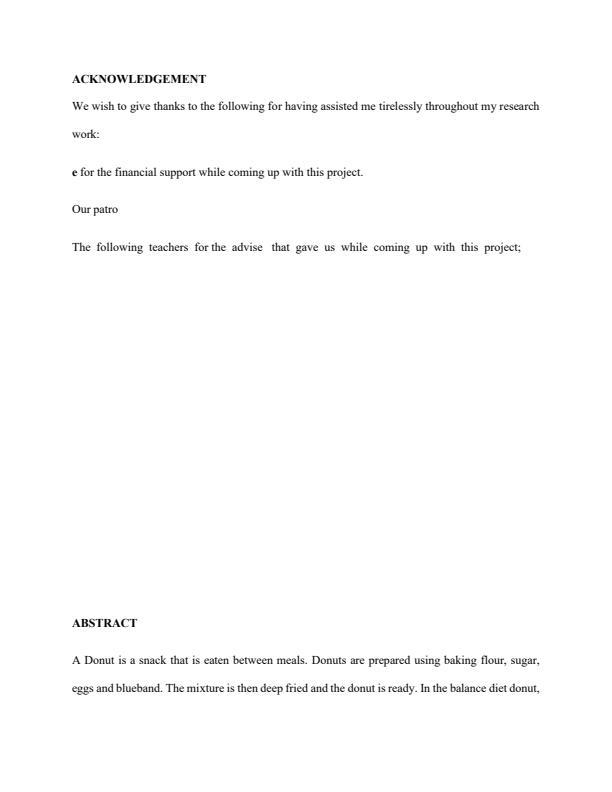 Page 1 – KSEF Sample Home Economics Project: Making a Balanced Diet Donut – Kenyaplex