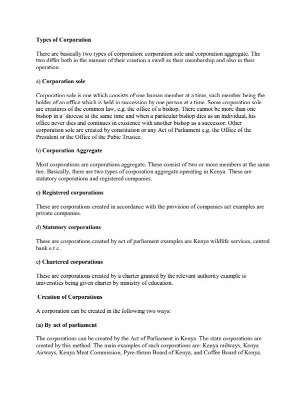 Page 2 – Kenyatta University BBA 302: Business Law Notes – Kenyaplex