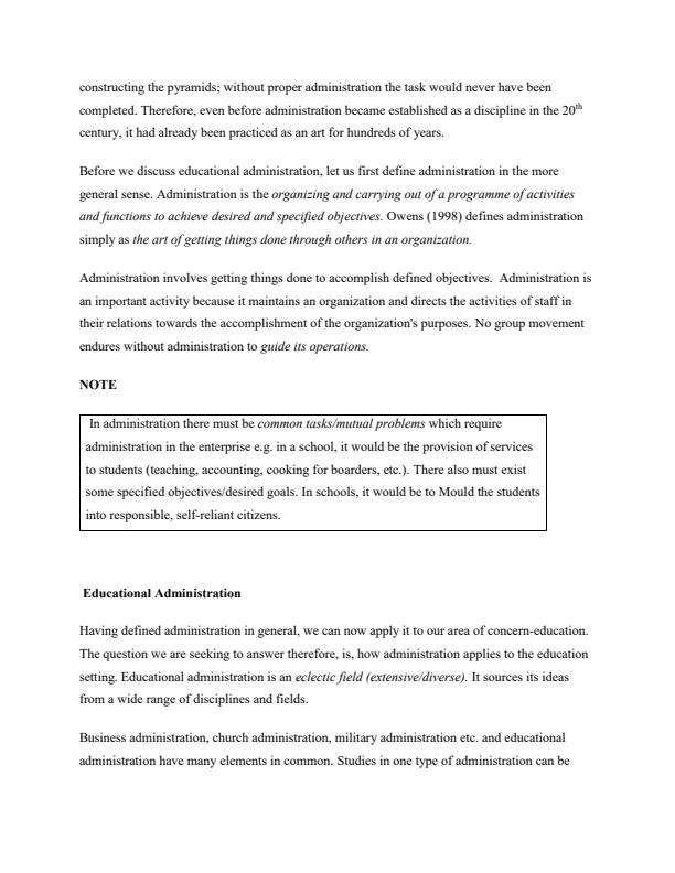 Page 3 – LEPA 4100: Educational Policy and Management Notes – Kenyaplex