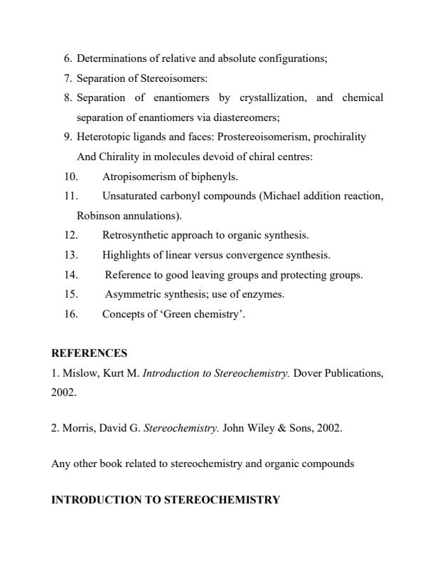 Page 2 – LSCH  3102: Stereochemistry and Synthesis of Organic Compounds Notes – Kenyaplex