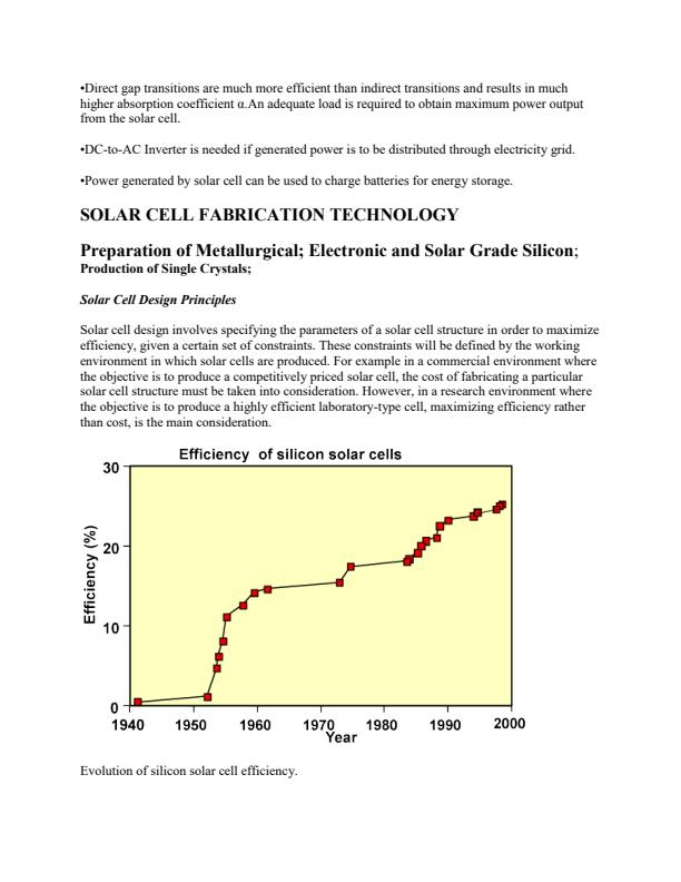 Page 2 – Lecture 1 (Introduction  Notes): PHRE 324: Solar Photovoltaic Energy Conversion II – Kenyaplex