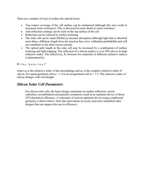 Page 4 – Lecture 1 (Introduction  Notes): PHRE 324: Solar Photovoltaic Energy Conversion II – Kenyaplex