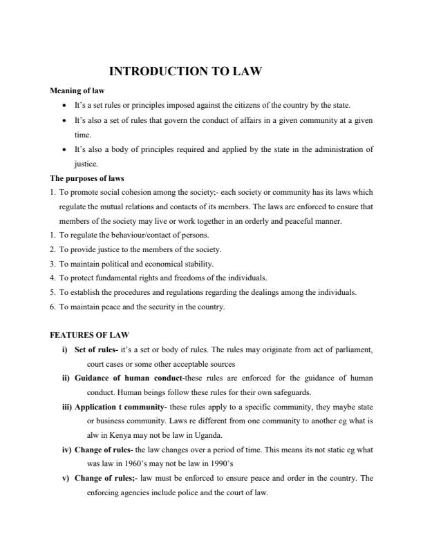 Page 3 – Legal Aspect in Social Development Work Notes – Kenyaplex