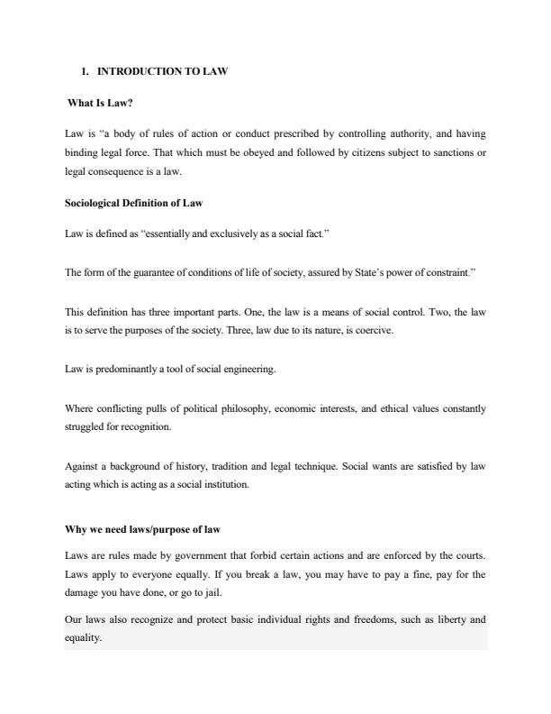 Page 2 – Legal Aspects in Social Development Notes – Kenyaplex