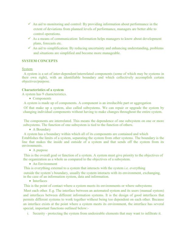 Page 3 – Management Information Systems Notes – Kenyaplex