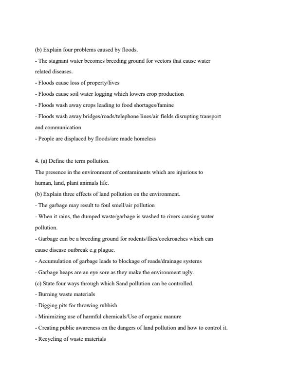 Page 2 – Management and Conservation of the Environment Topical Questions and Answers – Kenyaplex