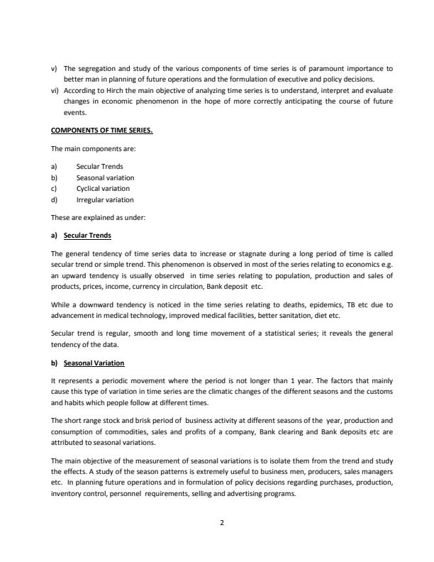 Page 2 – Mas 309: Time Series Analysis and Forecasting Notes – Kenyaplex