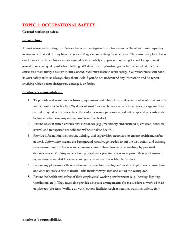 Page 2 – Material Processes and Workshop Technology Notes: Diploma in Electrical and Electronics Engineering Module 1 – Kenyaplex