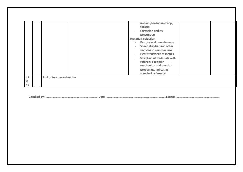 Page 3 – Mechanical Science Schemes of Work Term 1 to Term 3 for Diploma in Electrical and Electronics Engineering Module 1 – Kenyaplex