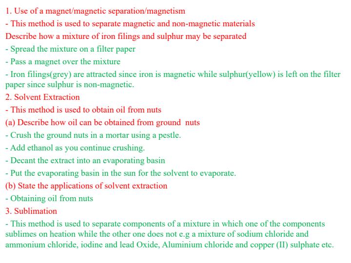 Page 2 – Methods of Separating Mixture Sample Questions and Answers in PowerPoint – Kenyaplex