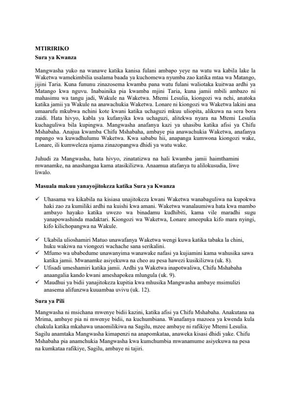 Page 1 – Muhtasari Wa Sura Katika Nguu za Jadi – Kenyaplex