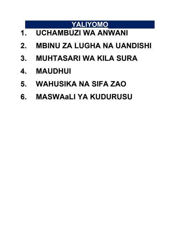 Page 2 – Mwongozo Wa Fumbo La Baba: Muhtasari, Maudhui, Wahusika na Maswali – Kenyaplex