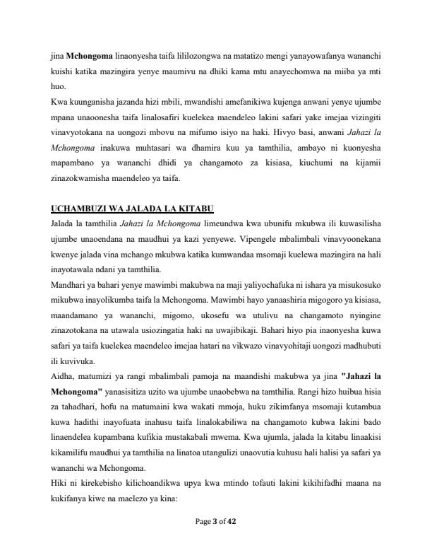 Page 3 – Mwongozo Wa Tamthilia Ya Jahazi La Mchongoma – Kenyaplex