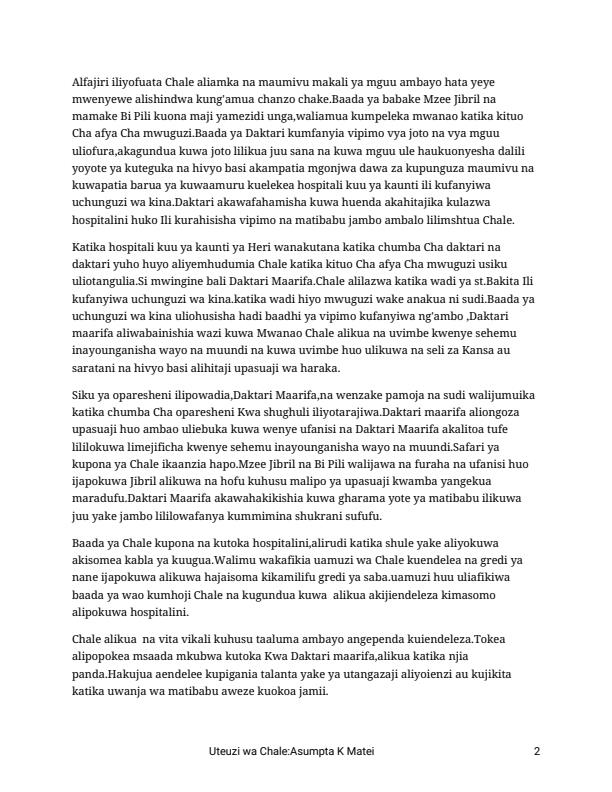 Page 2 – Mwongozo wa Novela Uteuzi Wa Chale – Kenyaplex