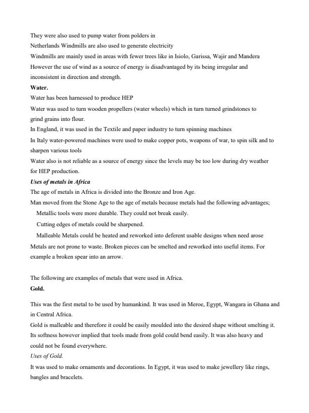 Page 2 – Notes on Development of Industries: Form 2 History and Government – Kenyaplex