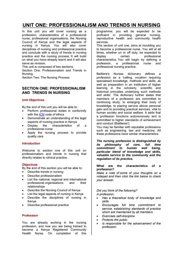 Page 2 – Nursing Council of Kenya Paper 4 Notes – Kenyaplex